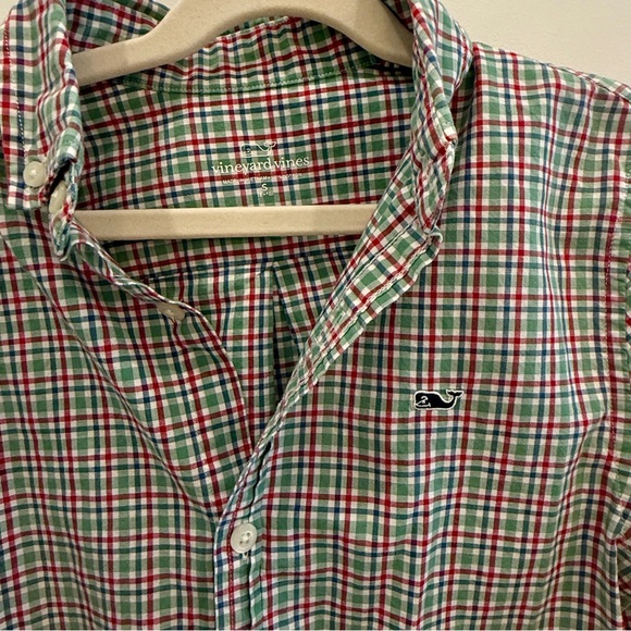 Vineyard Vines Multicolor Plaid Boy's Shirt - Picture 2 of 5